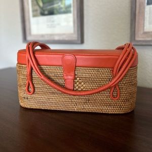 Elliott Lucca Straw Woven Handbag